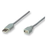 Cable Usb,manhattan,340960, Extension 4.5m, Gris Manh Cb-203