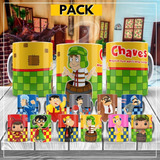 Pack Artes Caneca Sublimação + Video Mockup Turma Do Chaves