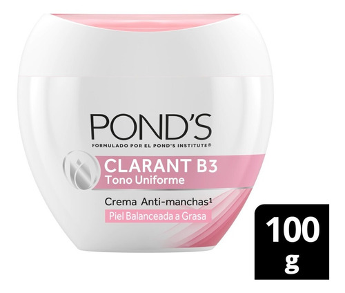 Crema Facial Ponds Clarant B3 Piel Normal A Grasa 100 Gr