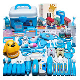 Set Juguete Medico Dentista Estuche Sonido Luz Niños 70pieza