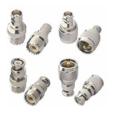 Bnc A Uhf 4 Tipo 8 Pcs Kit De Conector Rf Coaxial Bnc M...