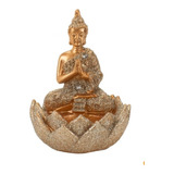 Altar Porta Velas   Buda Dourado Porta Vela 10cm Enfeite 