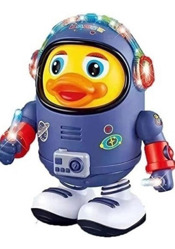 Pato Del Espacio Bailarin Luz Musica Dance Robot Astronauta Color Azul Personaje Space Duck