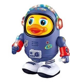 Pato Del Espacio Bailarin Luz Musica Dance Robot Astronauta Color Azul Personaje Space Duck