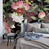 Tapiz Wallpaper Flores Rosas Vinil Decorativo Autoadherible Color Floral Romantico