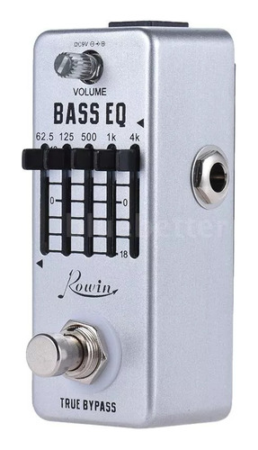 Pedal Contra-baixo Equalaize 5 Faixas Eq Sonoridade Linda F