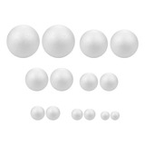14 Bolas De Espuma Blancas Para Manualidades, Proyectos, Esp