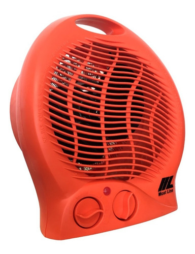 Caloventor Most Line 2000 Watts Termostato Apto Baño Color Naranja