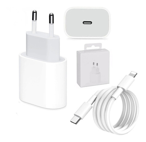 Carregador Cabo Fonte iPhone 11 12 Pro Max Usb C 20w Turbo