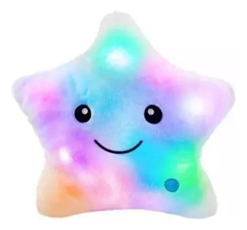 Estrella Luminosa Almohada Cojin Peluche Con Luz