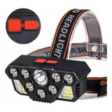 Linterna Led Minero Frontal 7 Led Impermeable Recargable Usb