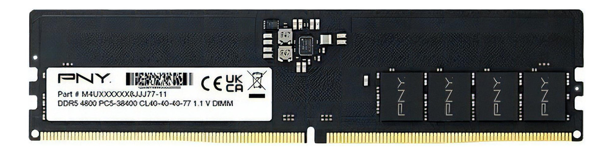 MEMORIA RAM DDR5 PNY PERFORMANCE 16GB 4800MHZ CL40