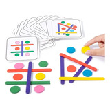 Montessori Toys Rompecabezas De Palos De Madera Colores