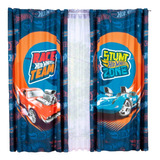 Cortina Decorativa Hot Wheels Blue Concord 