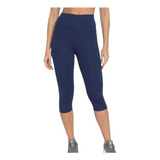 Calça Corsário Curta Moda Academia Fitness Hering Azul 