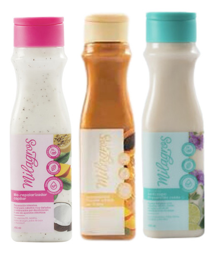 Shampoo Milagros Frutas Bioreporaliador Anticaspa Capilar