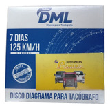  Disco Tacografo 125km/h Semanal 10 Conjunto 7 Dias  Dml-001