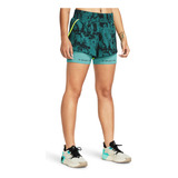 Short Pjt Rck Flex St Pt Verde Mujer Under Armour