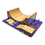 Pista Rampa Skate De Dedo Mod2 Mdf Deck Fingerboard