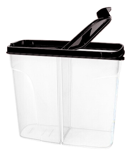 Pote Porta Ração Pet De Plástico 2,5lt Pote Duplo Dispenser