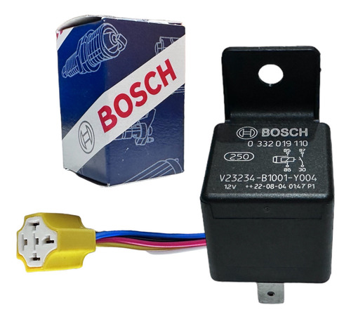 Relevador Relay Con Arnés Bosch  4 Patas 12 V 