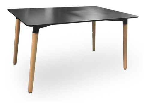 Mesa Eames Recta Comedor Nordica Madera 140 Tisera Eam18