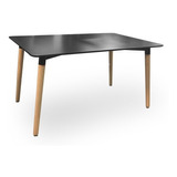 Mesa Eames Recta Comedor Nordica Madera 140 Tisera Eam18