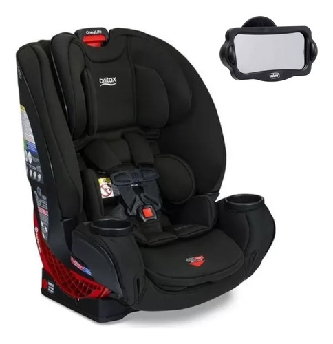 Butaca Bebe One4life Britax Con Espejo Retrovisor Chicco Color Eclipse Black Negro