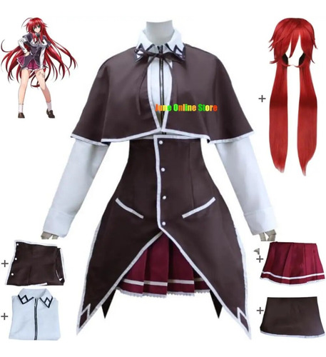 Peluca De Disfraz De Cosplay D×d Rias Gremory De Anime High 