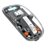 Mouse Inalámbrico Recargable Ratón Diáfano Bluetooth 2.4 G
