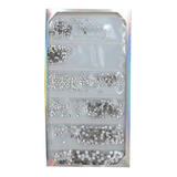 Strass Plata Swarovsky 6 Tamaños Deco Uñas Nail Art