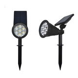 Solar Powered Jardín Al Aire Libre Spotlight 7led Luz Color