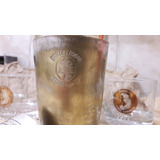Coctelera Antigua 70 Años Y 4 Vasos De Whisky Y 2 De Coctel 