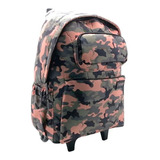 Mochila Escolar Camuflada Carro Primaria Original Cresko 621