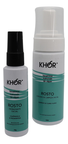 Kit Espuma De Limpeza E Hidratante Facial  Khor