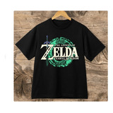 Polera Infantil Unisex Zelda Game Logo Estampado Algodon