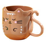 Lindo Gato Enjuague Bucal Taza Creativo Dibujos Animados