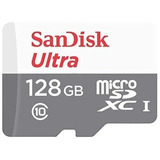 Cartão Memória 128gb Micro Sd Ultra 80mbs Clas10 Sandisk Nfe