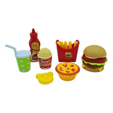 Cozinha Brinquedo Infantil Lanche Batata Refrigerante 18 Pçs