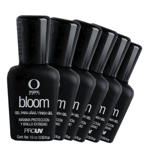 Kit Bloom X 6 Geles Terminado Extremo Uñas By Organic Nails