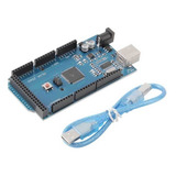 Placa Mega R3 Ch340g Com Cabo Usb ( Compatível Com Arduino )