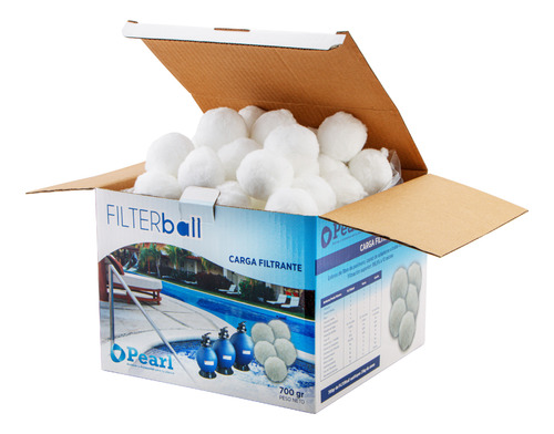 Carga Filtrante Filterball X 700g Pearl Motorarg Para Filtro