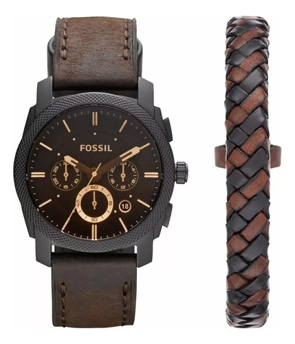 Relógio Fossil  Cronógrafo De Quartzo Masculino 45mm