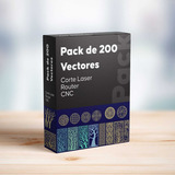 Pack De 200 Vectores Para Corte Grabado Láser, Router Cnc