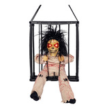 Scary Talking Prisoner Flashing Skeleton Toy Para Fiestas