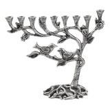 Menorah/candelabro Ner Mitzvá,plata