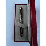 Pluma Fuente Targa Laque Jaspeado Dorado De Sheaffer