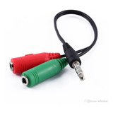 Cable Adaptador Plug 3,5 A Auriculares Y Microfono Ps4 Pc 