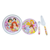 Set Pastel Princesas Disney Cenicienta Platos Melamina 10p