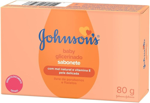 Atacado C/18 Sabonete Barra Johnson's Baby De Glicerina 80g